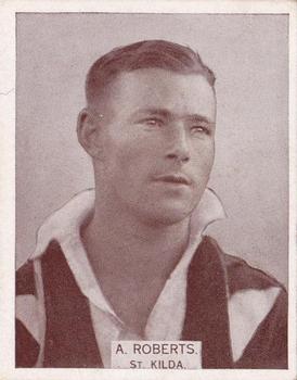 1933 Wills's Victorian Footballers (Large) #84 Arthur Roberts Front